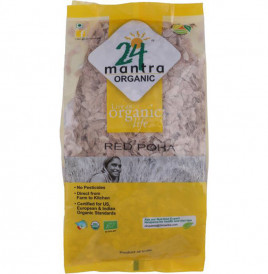 24 Mantra Organic Red Poha   Pack  500 grams